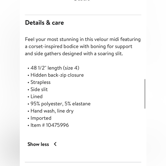 Bardot Strapless Velour Maxi Dress - Picture 2 of 6